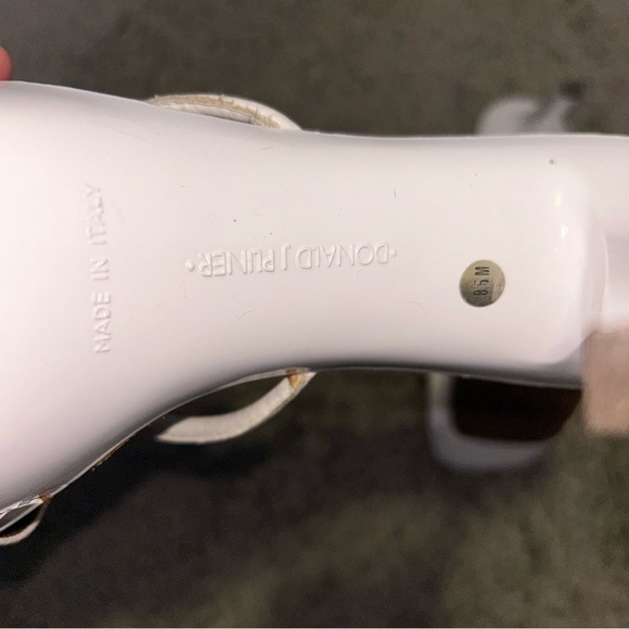 Donald J. Pliner Women's White Sandal Heels with Multicolor Accents - Picture 8 of 9